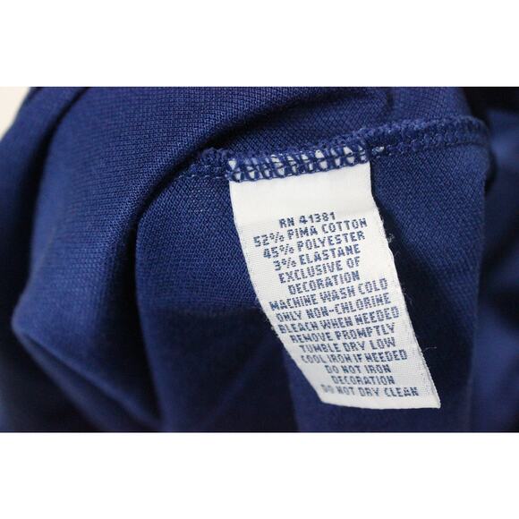 Ralph Lauren Polo Golf Polo Medium Navy Blue Neon Greeb Big Pony Embroidery - Picture 6 of 7